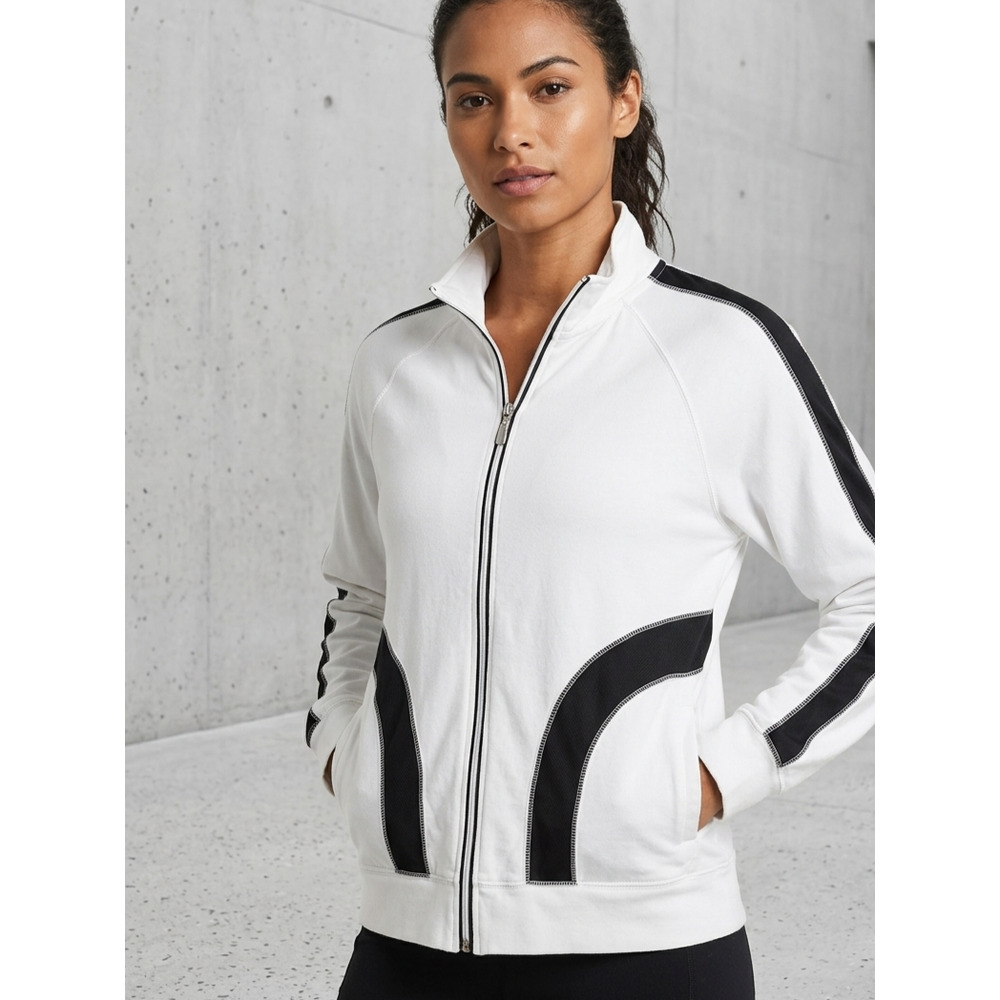 Marsh Landing Vintage Y2K Colorblock Full Zip Track Jacket Sporty Size XL